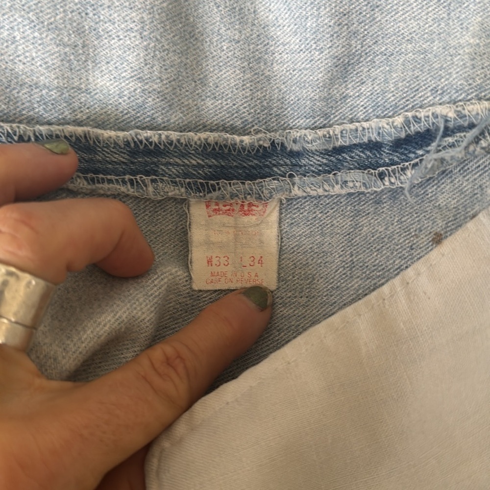 Vintage selvedge Levi's 501xx shrink to fit jeans two horse patch - Picture 5 of 16